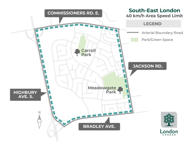 The area within Highbury Avenue South - Commissioners Road East - Jackson Road - Bradley Avenue will be affected by this program. For more information, please contact Shane Maguire by emailing smaguire@london.ca or by calling 519-661-2489 x 8488